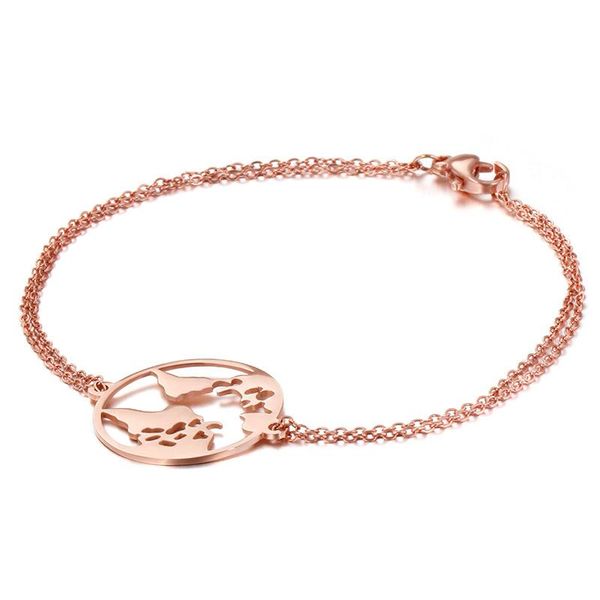 

charm bracelets 2021 fashion women charms stainless steel thin chain, Golden;silver