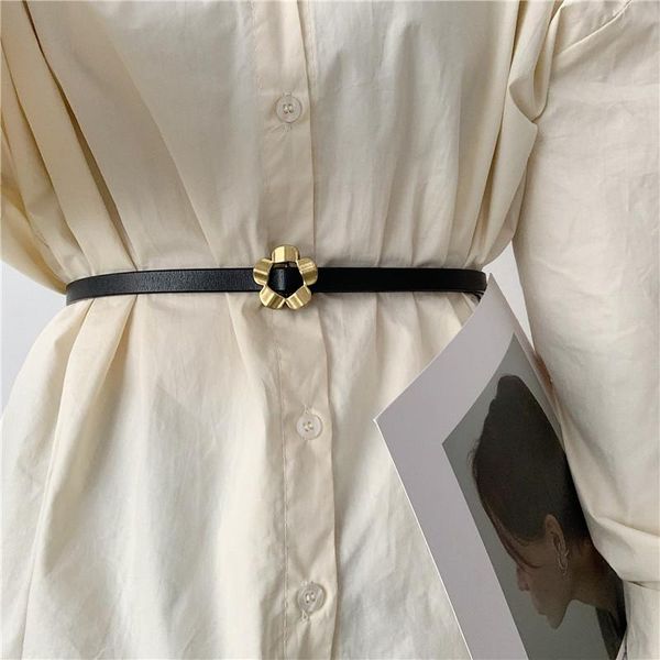 

belts thin belt female ornament stylish simple and versatile non-hole small soft matching dress shirt tight waist narrow, Black;brown