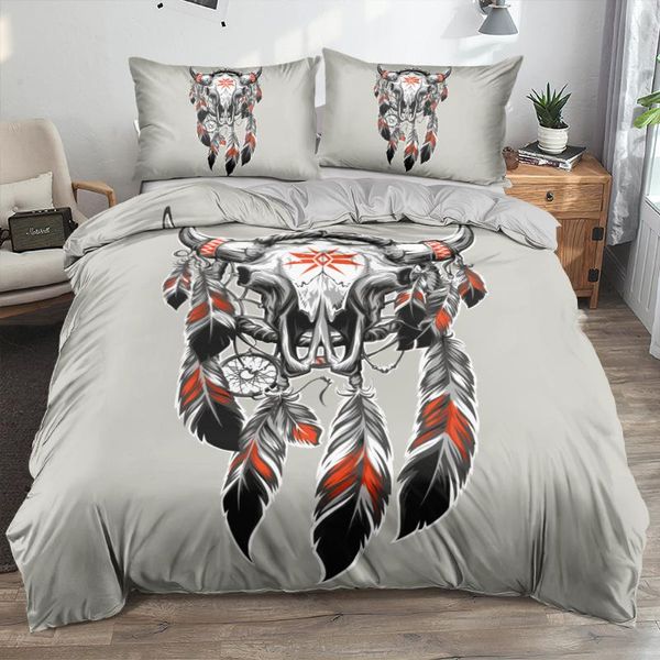 

bedding sets 3d bohemian gray bed clothes pillow covers quilt cover king  full twin size comfoter custom bovine beddings