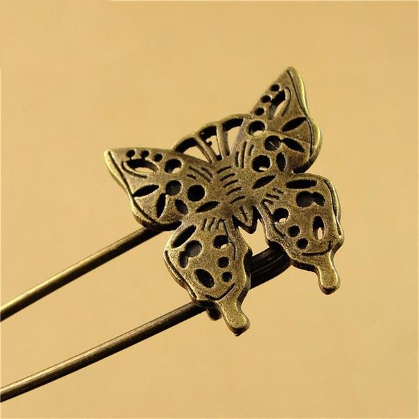 

pins, brooches vintage fashion brooch ancient bronze flower shaped zinc alloy 1 piece, Gray
