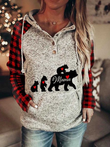 

fashion hoodies 2021 women's printed hooded long sleeve sweater, Black