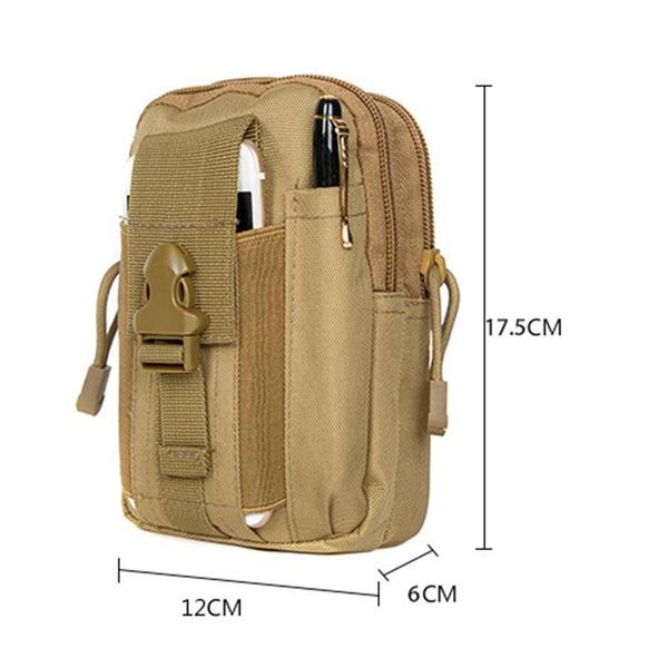 

men outdoor sport multipurpose travel fanny pack tactical belt waist mole pouch bag phone military pocket~ bags