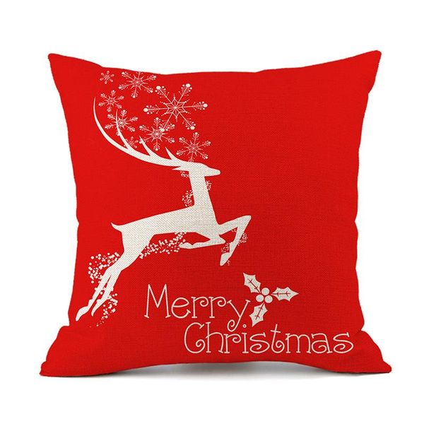 

cushion/decorative pillow christmas cushion cover 45*45 red merry printed polyester decorative pillows sofa home decoration pillowcase