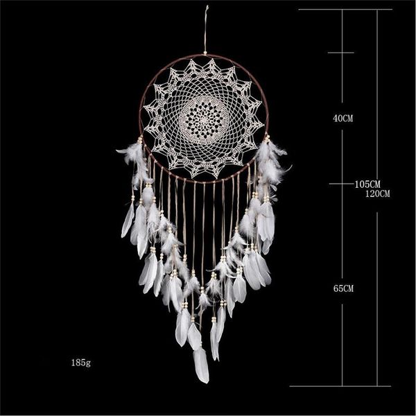 

decorative objects & figurines big lace dreamcatcher 40cm dia wind chimes nordic wall hanging creative home decor wedding decoration coffee