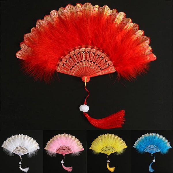

other home decor fashion feather folding fan japanese sweet fairy girl dark gothic court dance hand art craft gift wedding party decoration