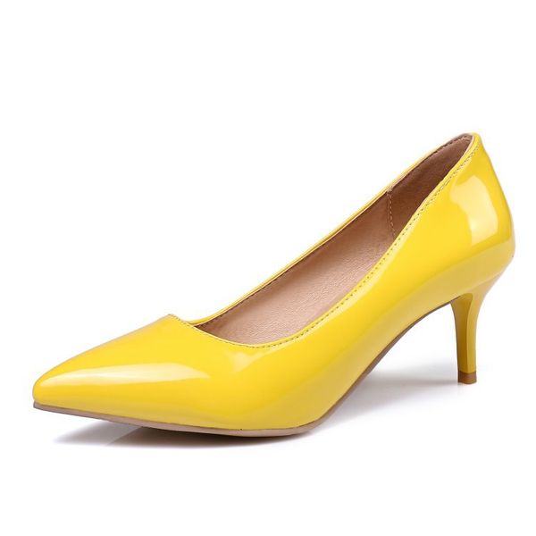 

luxury dress shoes 2021 spring stiletto high heels pointed shallow mouth single women's sho large 40-48 small 31-33, Black