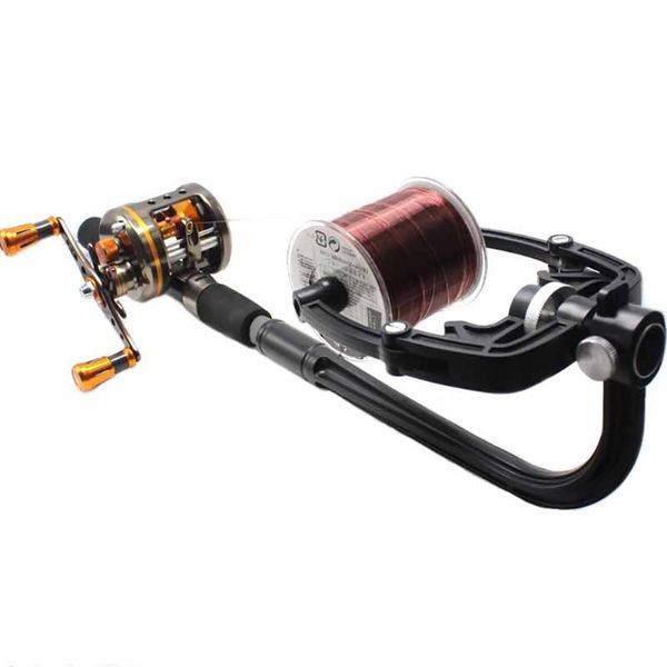 

fishing line spooler winder portable reel spool spooling station system for spinning or baitcasting reels