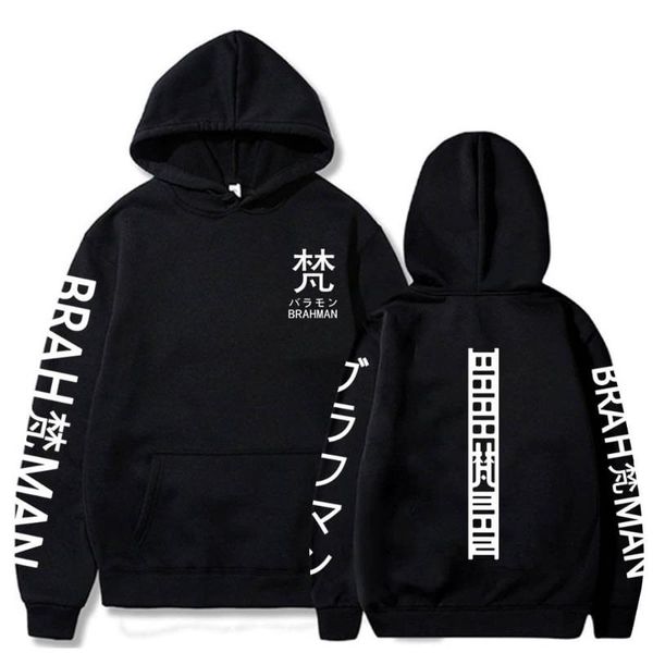 

men's hoodies & sweatshirts japan anime tokyo revengers brahman funny print women's winter oversized harajuku casual long sleeve s, Black