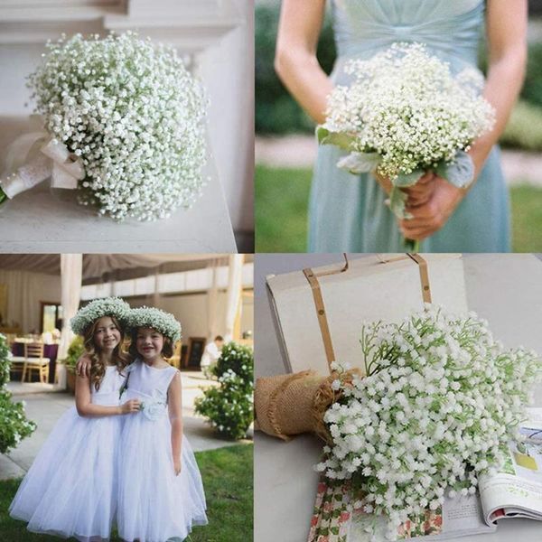 

5pcs dried flowers babies breath natural gypsophila plants bouquets for wedding home diy decoration blossom decorative & wreaths