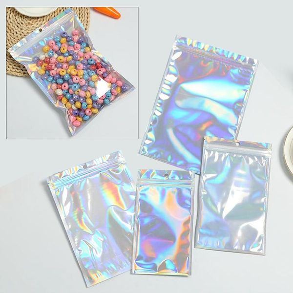 

storage bags 100x mylar foil pouch seal wrap w/ hanger hole for coffee candy