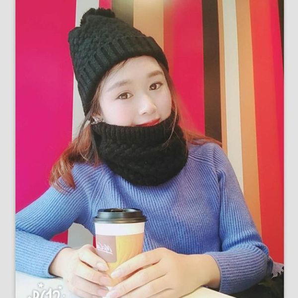 

scarves 2021 winter warm scarf for women knitted neck rings plush children men's collar ring female foulard neckerchief, Blue;gray