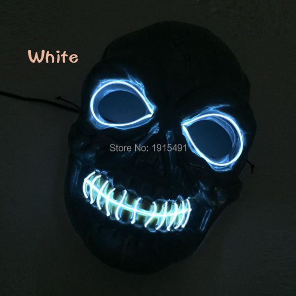 

music activated flickering neon led strip wacky mask festival gala props illuminated el wire scared holiday payday decor strips