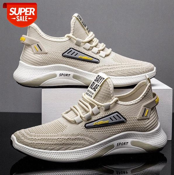 

men's shoes korean style breathable casual mesh flat-heel sneakers #hc5h