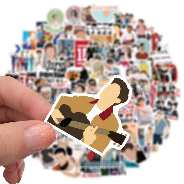 

100 pcs mixed graffiti skateboard stickers band team music for car lappad bicycle motorcycle ps4 phone luggage decal pvc guitar fridge