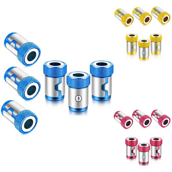 

6pcs magnetic screw ring bit magnetizer screw, removable for 1/4 inch/ 6.35 mm hex screwdriver hand tools
