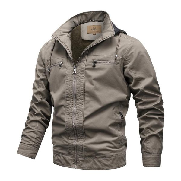 

men's jackets winter washing cotton fur fleece outdoor baseball casual flight cashmere jacket solid warm oversized hoodie, Black;brown