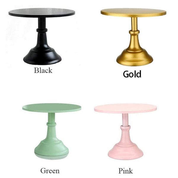 

metal iron cake stand round pedestal dessert holder cupcake display rack bakeware for birthday wedding party other