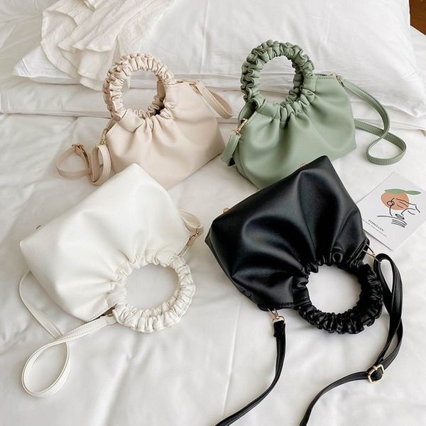 

shoulder simple foreign one style 2021 fashion messenger women's portable cloud bag