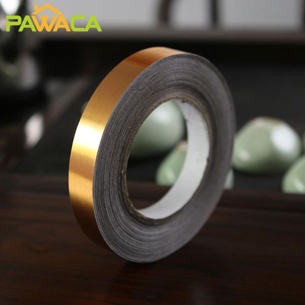 

wall stickers 50m mold proof gap tape self adhesive seam line paste gold foil floor tile ground strip home decor