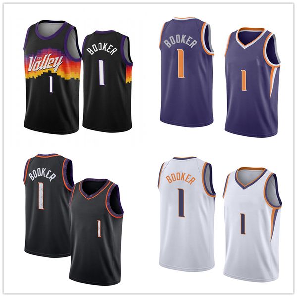 

2021 mens devin 1 booker basketball jersey chris 3 paul 13 nash jerseys, Black;red