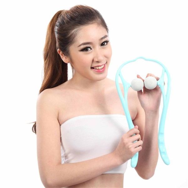 

home office hand-held neck massager body muscle cervical spine relaxation self-service massage acupressure tools fitness balls