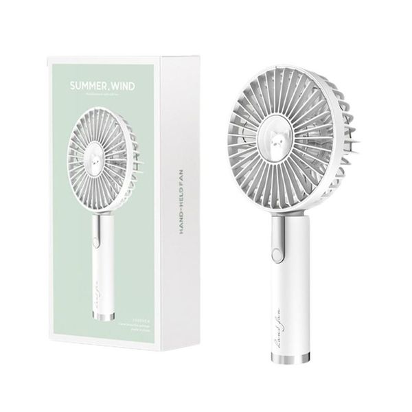 

electric fans summer portable mini fan 3 speed adjustable usb rechargeable desk handheld air conditioner cooler