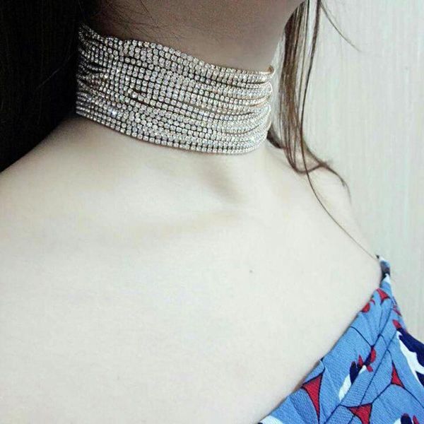 

chokers european version personality women necklace retro simple multiple layers necklaces jewelry gifts, Golden;silver
