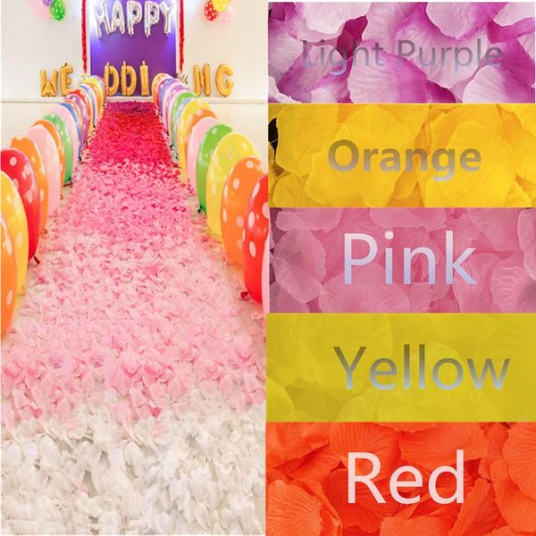 

decorative flowers & wreaths 3000pcs 5*5cm wedding silk fake petals romantic women's day artificial rose flower decoration party access