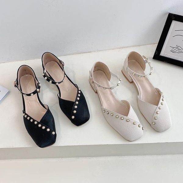 

dress shoes women heels heel sandals women's 2021 spring summer one-piece chaussure femme zapatos mujer, Black