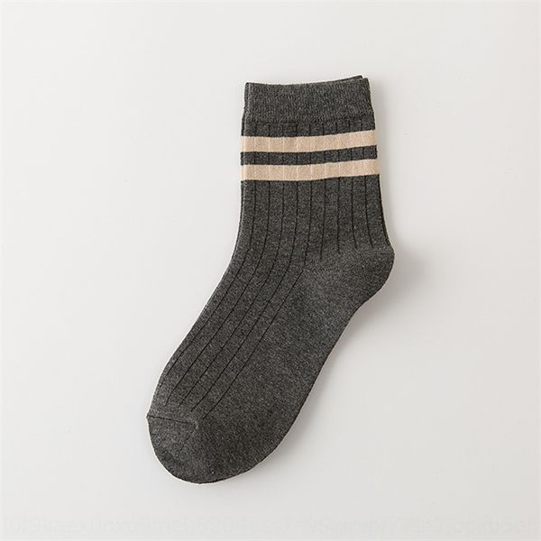 

wje autumnparallel bars stripe casual men's zhuji cotton parallel bar cotton thin socks men's socks, Black
