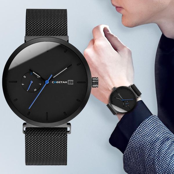 

wristwatches watch mens fashion quartz watches waterproof luxury simple men steel wristwatch male date week casual clock relogio masculino, Slivery;brown