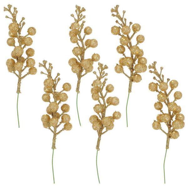 

novelty items 6pcs christmas tree decors wreath foamed berry