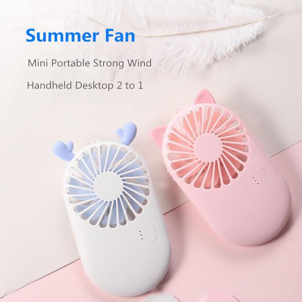 

electric fans mini handheld usb rechargeable deskair cooling fan wind speed adjustable for home outdoor office tools 5051