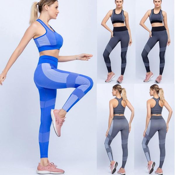 

yoga outfit seamless gym clothing set fitness workout sets out fits for women athletic legging women's sportswear suit 2 piece