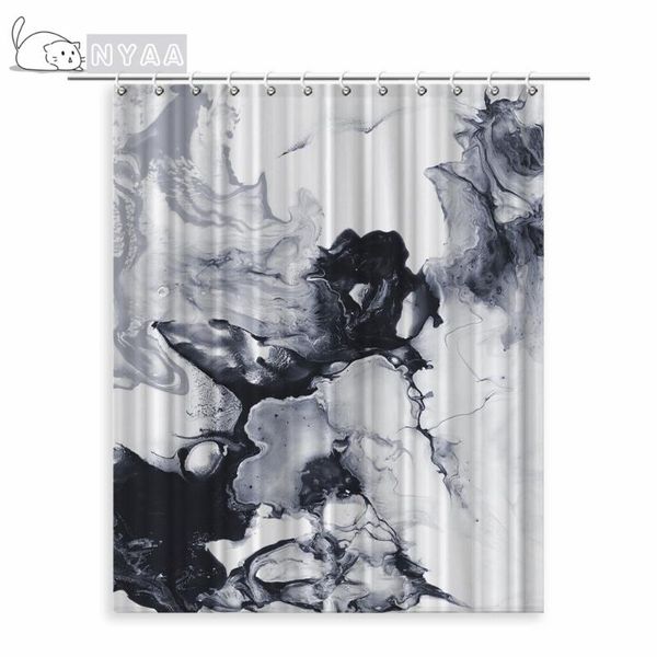 

shower curtains natural marble printed curtain set machine washable white and gray bath anti-slip rugs toilet cover carpets