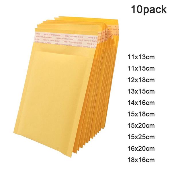 

storage bags strong stickiness yellow kraft paper bubble envelopes protection bag