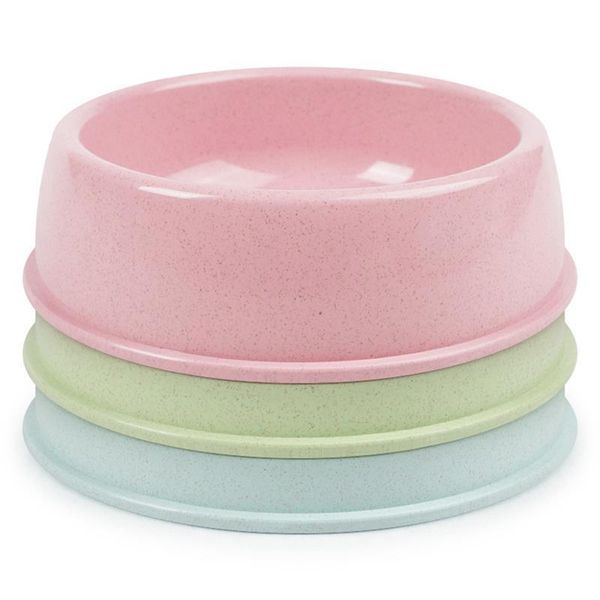 

pet bowl easy to clean wheat straw feeding for cats dogs cat bowls & feeders