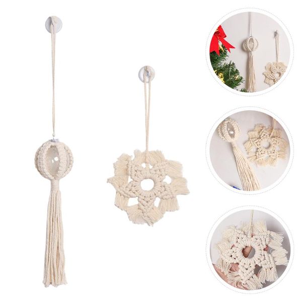 

decorative objects & figurines 1 set home hanging weaving craft wall decoration tassel pendant