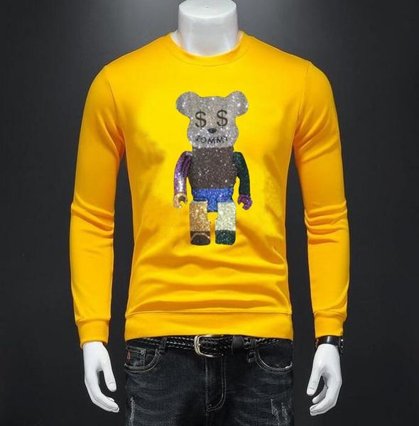

colorful hoodies designer clothes drill plus 4xl handsome man's style chinese brand c40, Black