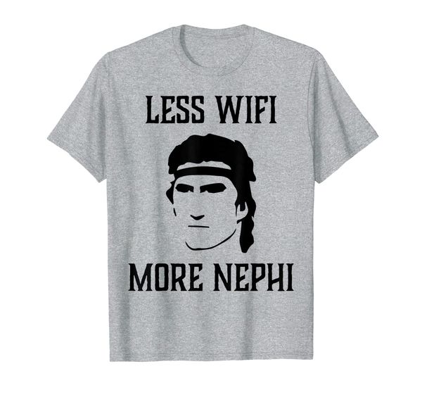 

Less Wifi More Nephi LDS Funny Memes Missionary Gift T-Shirt, Mainly pictures