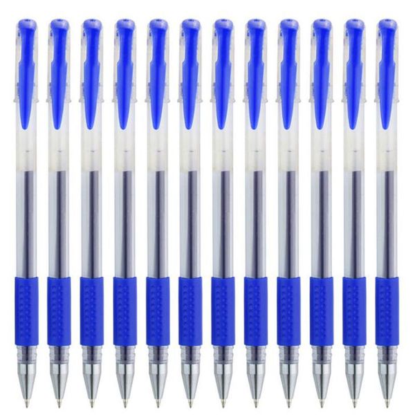 

gel pens 10pc blue 0.5 precision bullets don't fade for long european standard