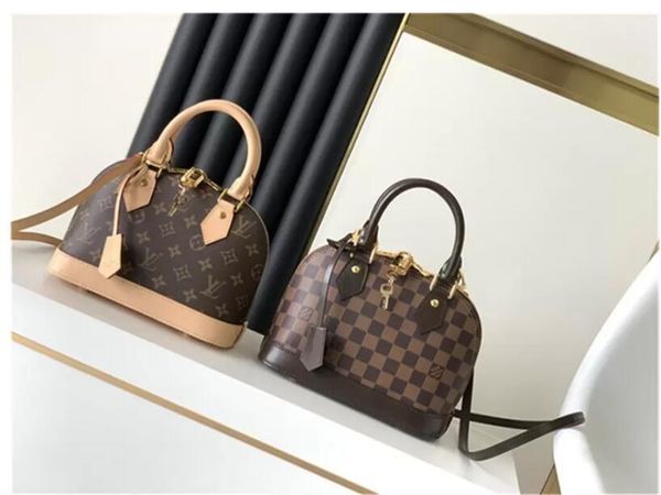 

gglvlouisvittonyslvutton alma bb shell package classic shoulder bag clutch handbag luxury crossbody packages e, Red;black