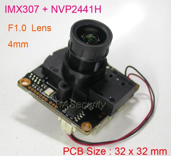 

ahd-h (1080p) / cvbs(d1) 1/2.8" starvis imx307 cmos sensor + nvp2441 cctv camera module pcb board +osd cable +f1.0 m12 lens +irc ip cam
