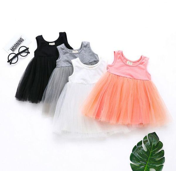 

baby girl dress summer kid cotton vest princess dresses born infant sundress toddler girls clothes girl's, Red;yellow