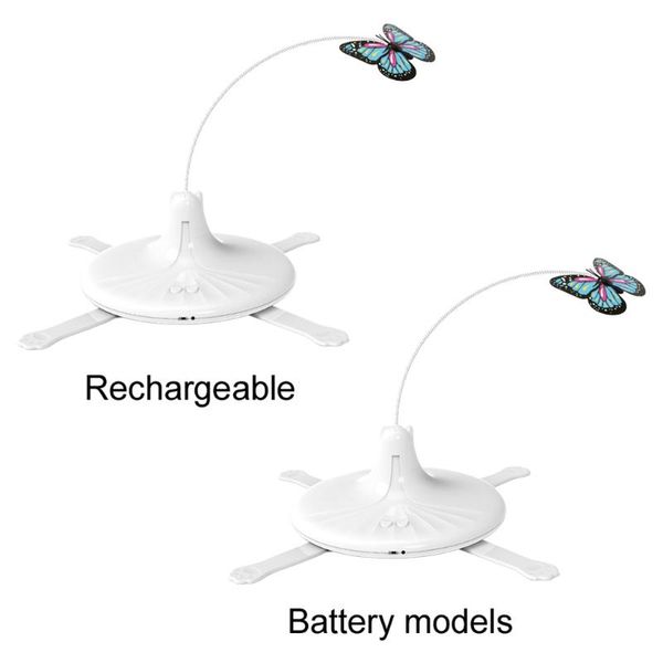 

cat toys electric flying butterfly cats creative funny teaser kitten puppy automatic rotating toy pets playing supplies