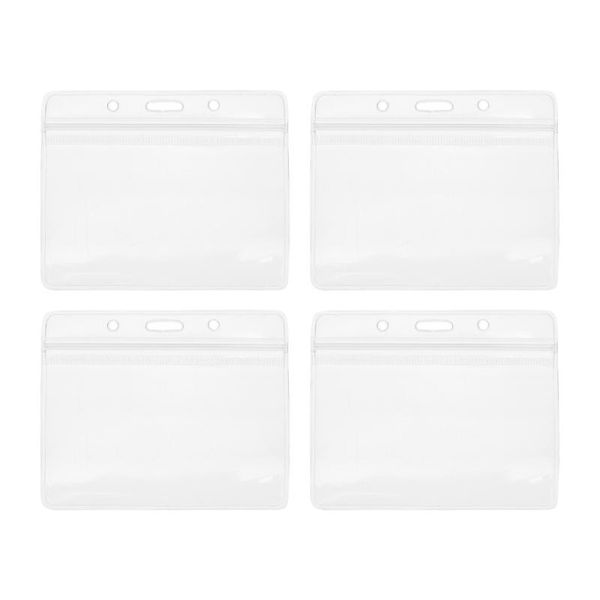 

greeting cards 50pcs id name tag badge holders portable employee student covers