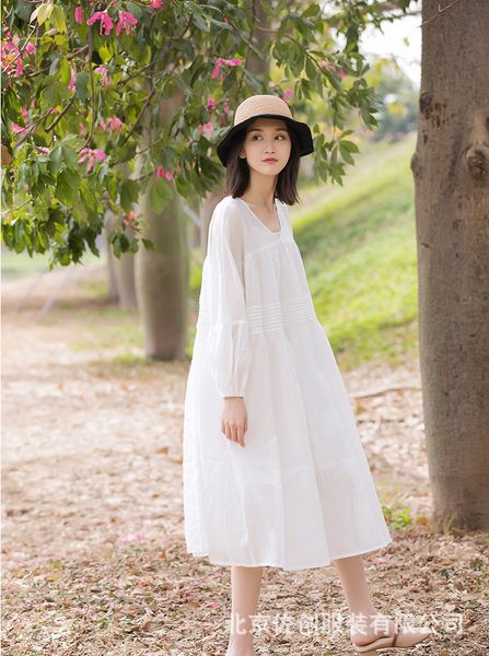 

luxury casual drs2021 pure ramie fairy temperament long cotton chine european drs summer 2127, Black;gray