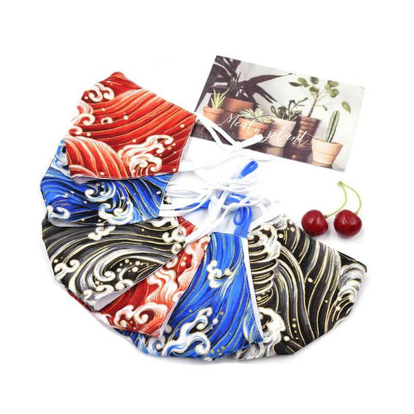 

printed mask, warm and dustproof in winter, adjustable breathable cotton mask