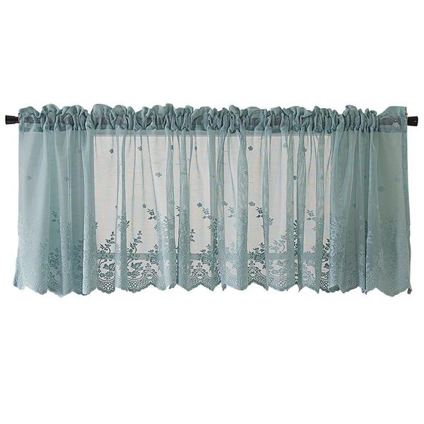 

simple romantic curtain small half lace window tube & drapes