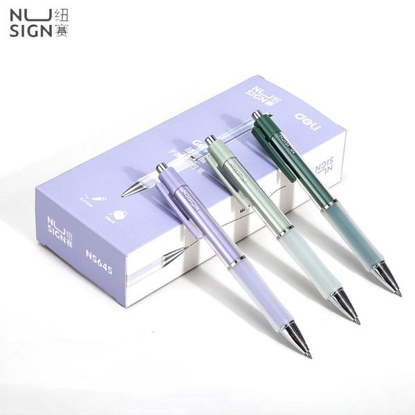 

smart home control nusgin press type gel pen 0.5mm four-color simple multi-function water 4 kinds of ink school note office signature